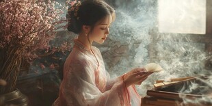 唯美意境古典美女