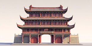 门楼建模