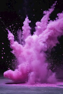 高清炫彩粉紫色火彩