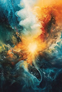 海洋流体画宇宙