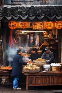 黄桥烧饼场景