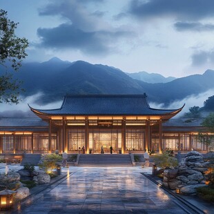 新中式酒店会所客栈