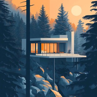 森林之上的住宅