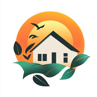 候鸟房屋标志设计