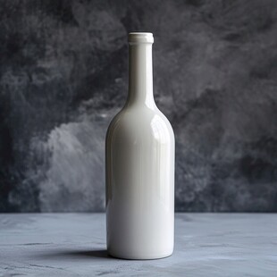 浅蓝色渐变酒瓶