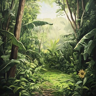热带雨林插画