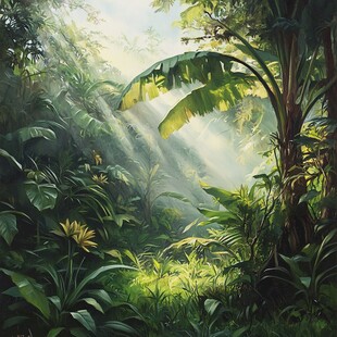 热带雨林插画