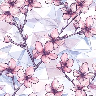 几何图形樱花