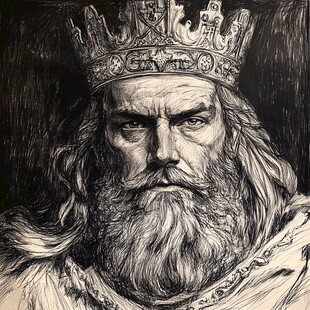 加拿大素描线描鼠绘