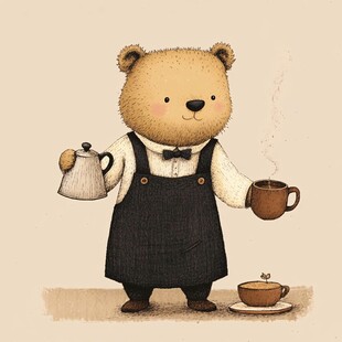 插画小熊