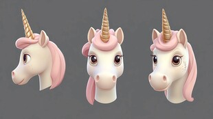 独角兽吉祥物ip