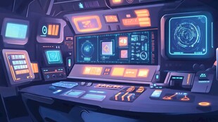 宇宙飞船控制室