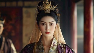 华丽古装新娘 皇室气质 红墙宫殿 尽显优雅