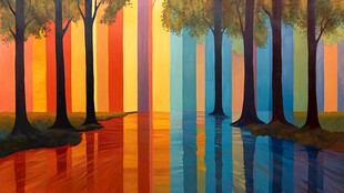 森林的色彩变幻