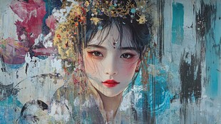 抽象肖像画