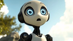 机器人惊讶的表情