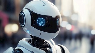 未来城市中的机器人