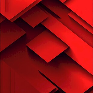 红色抽象几何图案