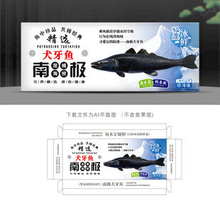 南极犬牙鱼盒