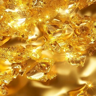 金色碎片的抽象美