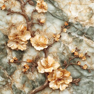 梅花玉雕艺术品