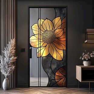 艺术玻璃门设计