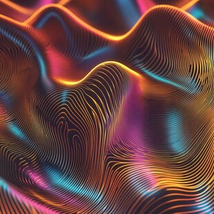 抽象波浪线图案