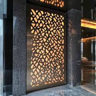 现代艺术金属屏风