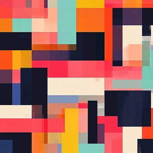 抽象几何色块设计