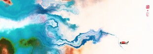 水墨屏风