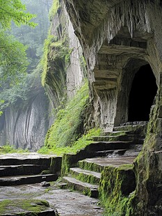 神秘山洞入口