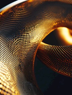 金色网状结构