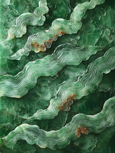 翡翠波浪纹理
