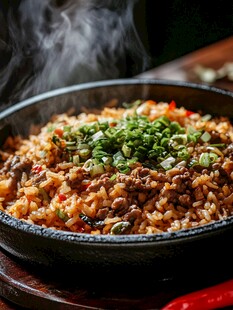 热气腾腾的美味米饭