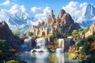山巅上的梦幻宫殿