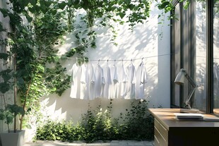 阳光下的白衣 自然之韵