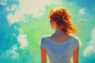 风吹拂的夏日午后