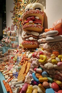 色彩斑斓的糖果艺术展