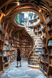 独特的书店内部