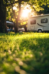 露营车下的宁静夜晚