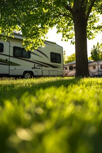 露营车下的宁静时刻