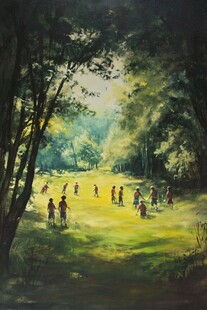 森林中的孩子们游戏