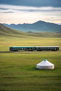 穿越草原的火车之旅