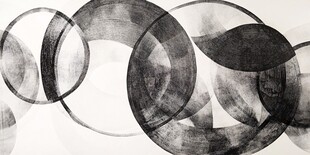 抽象单色圆形图案