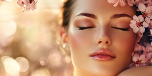 樱花下的宁静之美