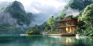 丛林中的现代隐居所