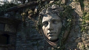 古老的石雕面孔