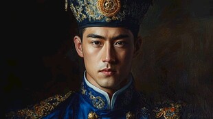 皇室蓝的肖像画