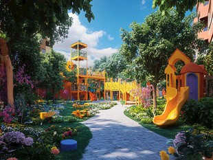 儿童游乐场的奇妙之旅