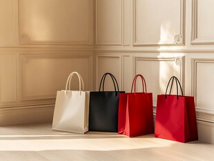 购物袋与经典室内设计